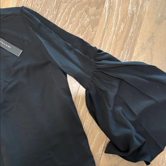 Tahari Black Long Sleeve Blouse - Picture 3 of 6